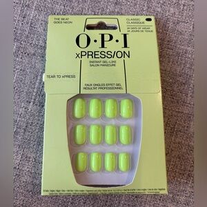 OPI xPRESS/ON Vibrant Neon, The Beat Goes Neon, NIP
